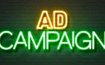 Ad campaign sign